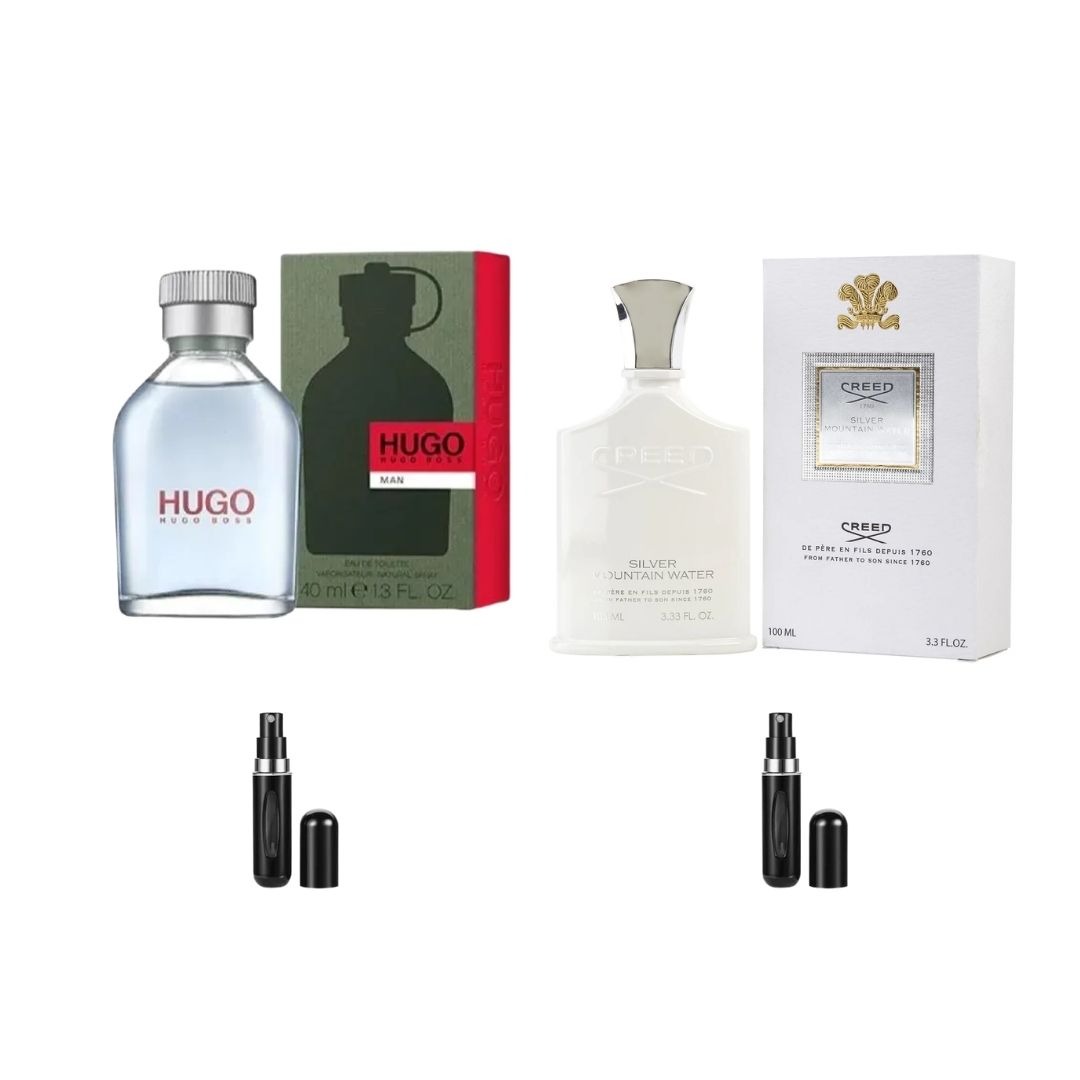 HUGO BOSS MAN+CREED SILVER+2PERFUMEROS